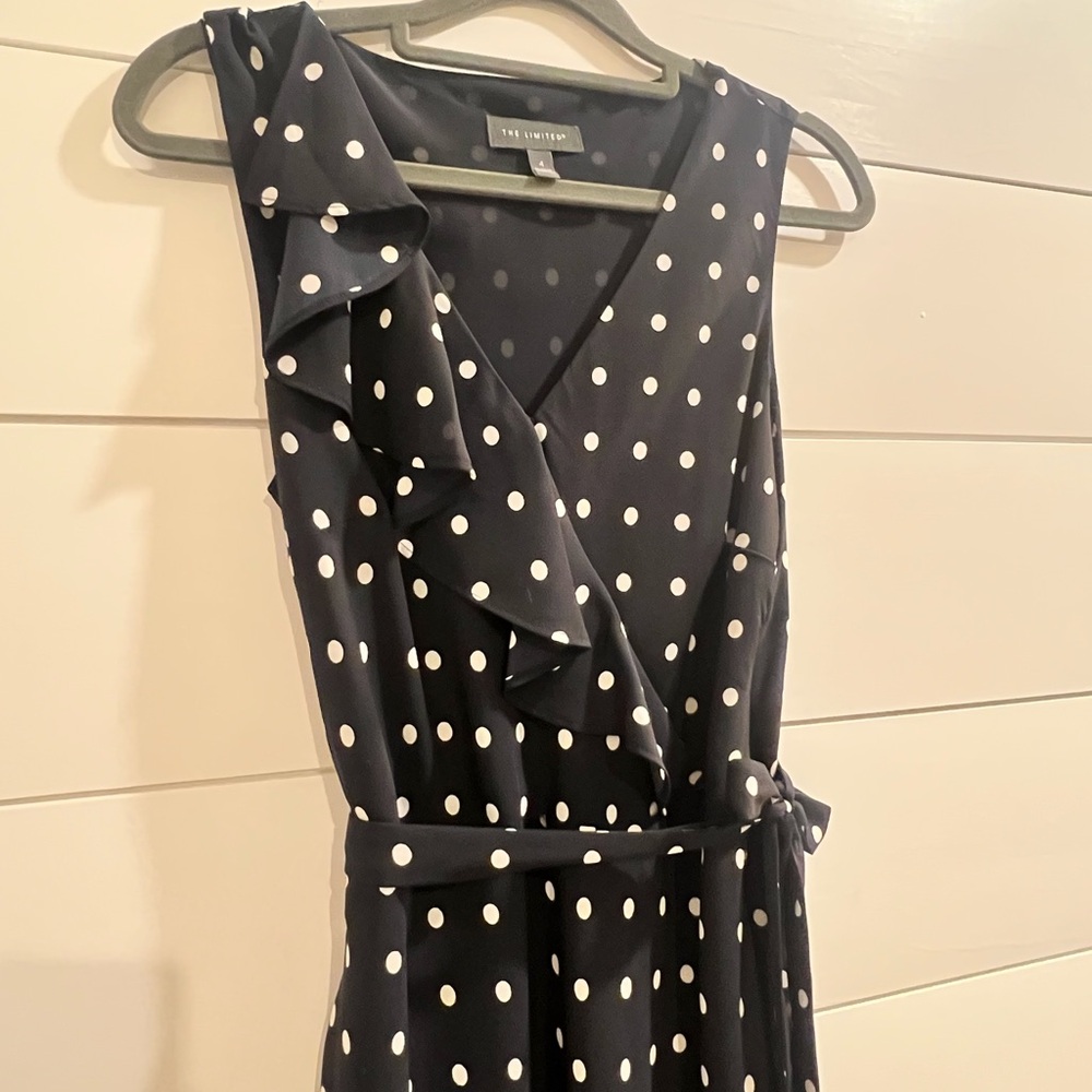 Limited size 4 Polka Dot Wrap Dress with belt